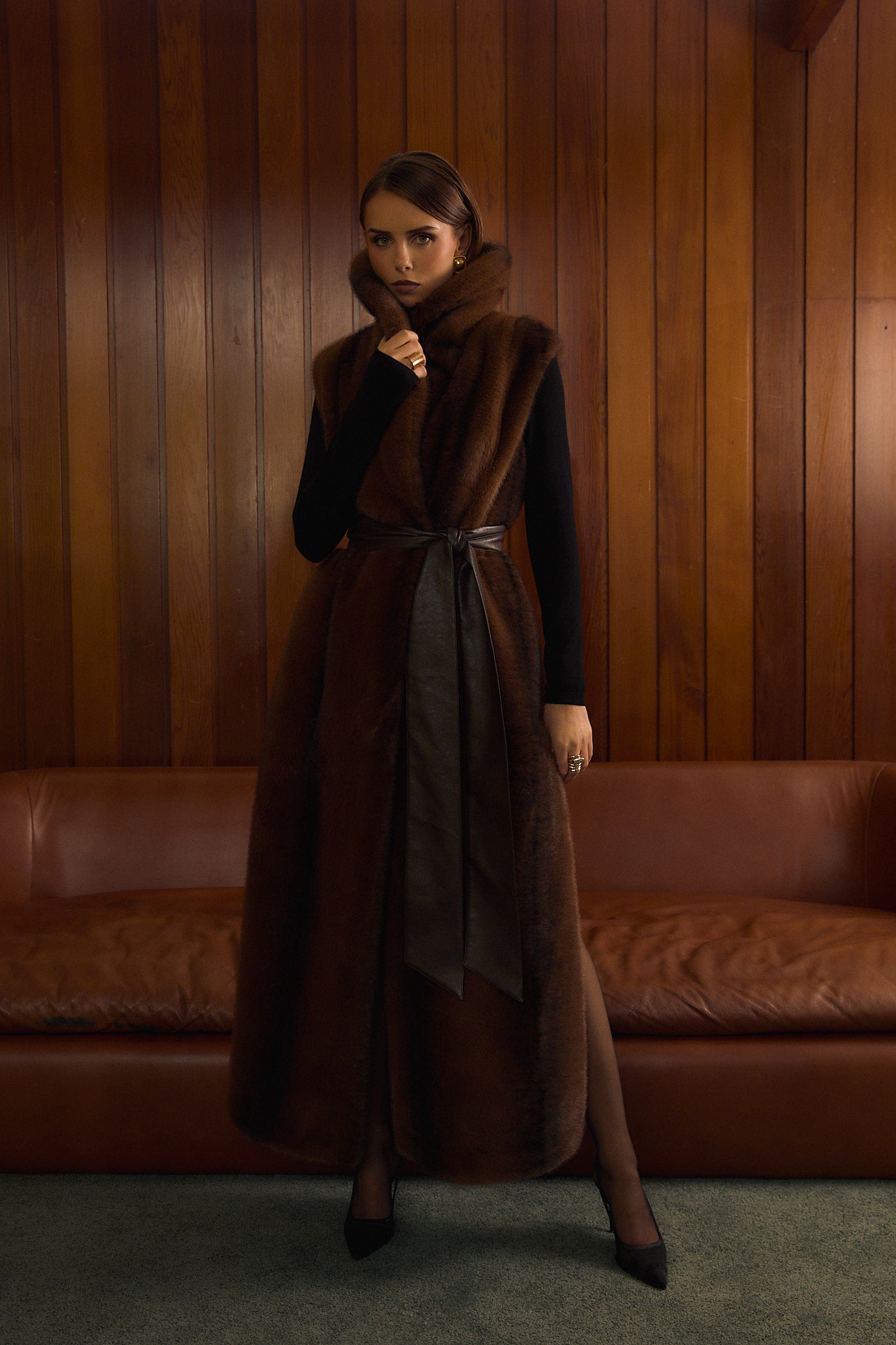 Sabine Faux Fur Vest