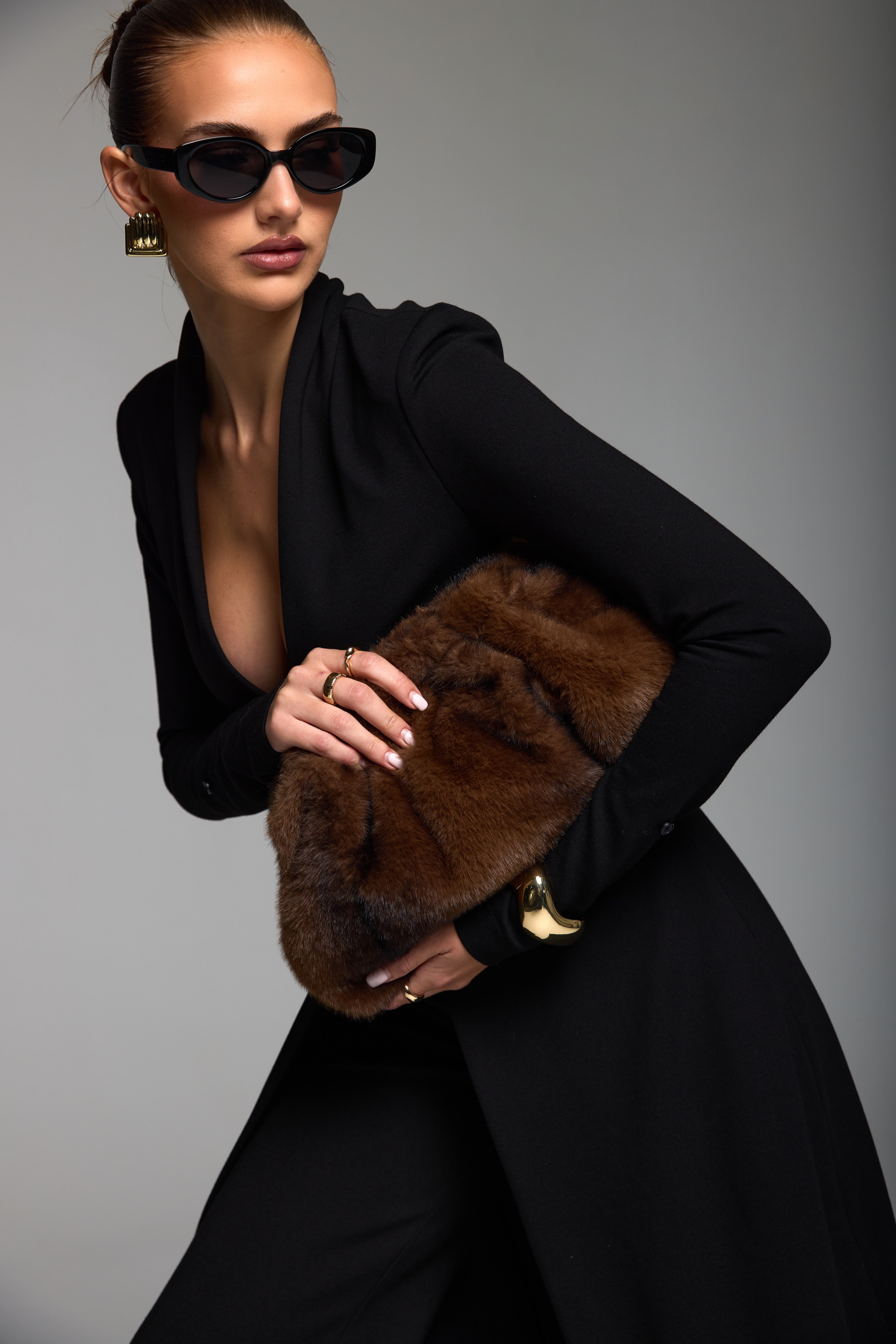 Sabine Faux Fur Bag