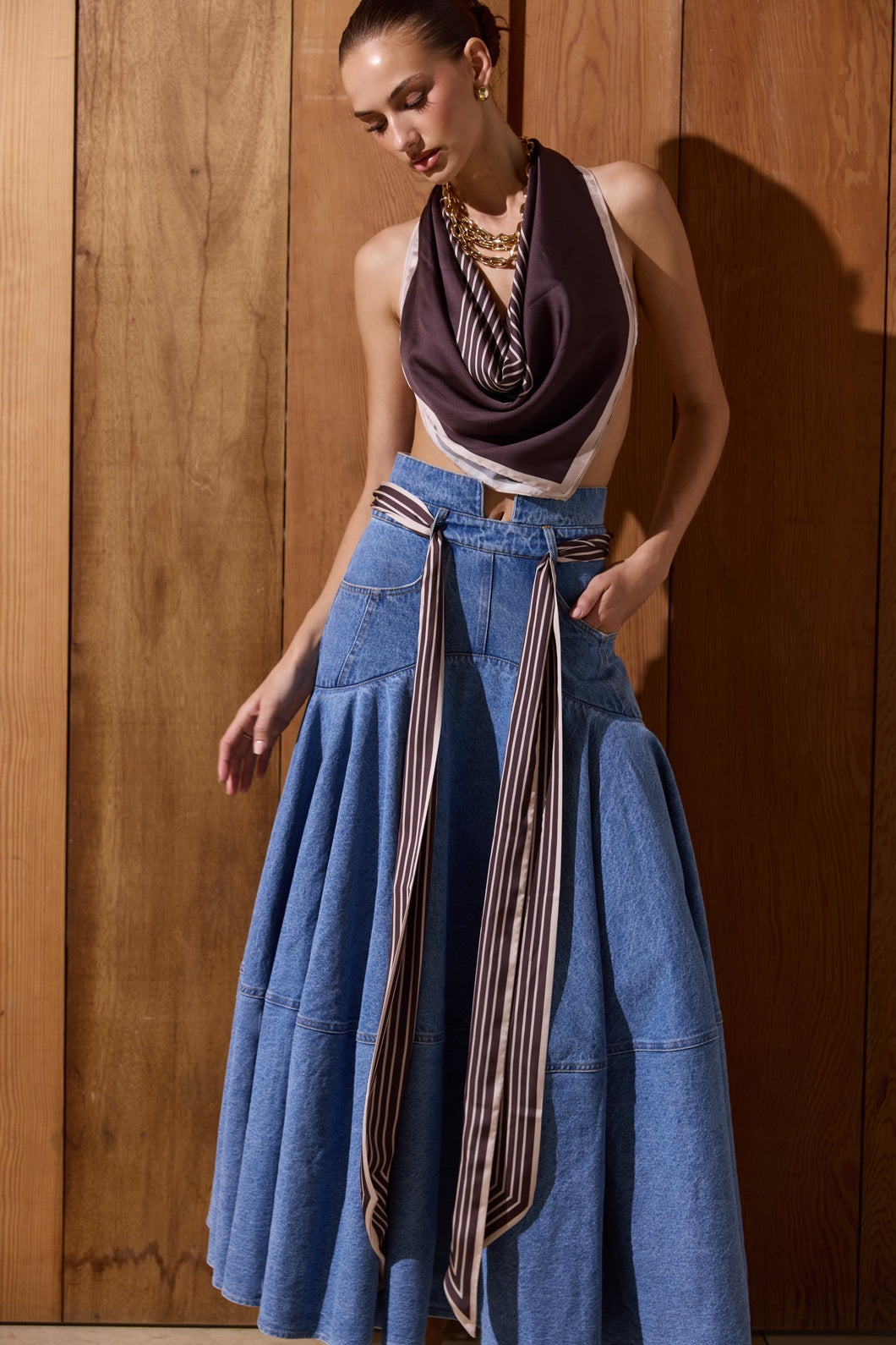 Isabella Denim Skirt