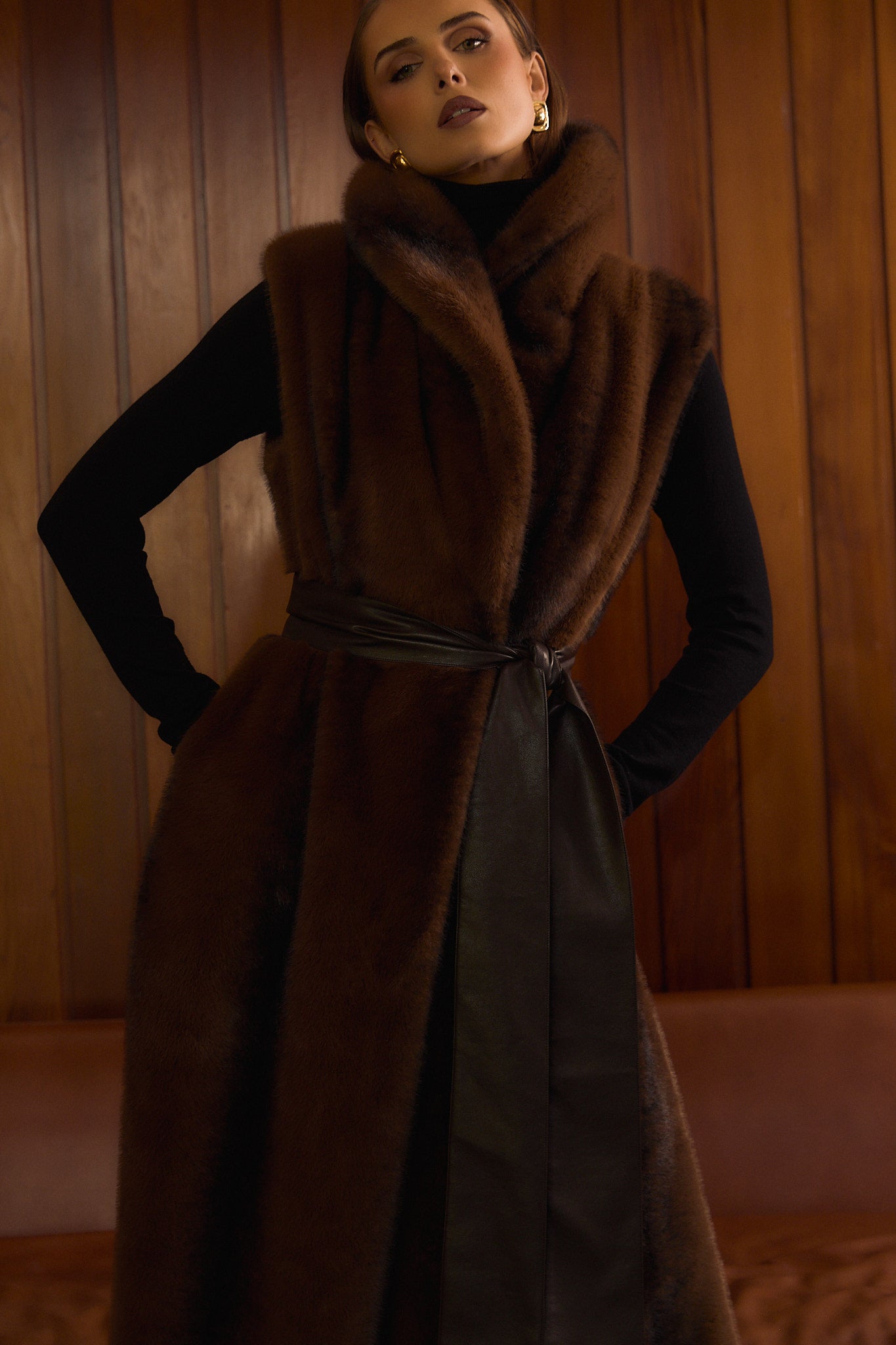 Sabine Faux Fur Vest