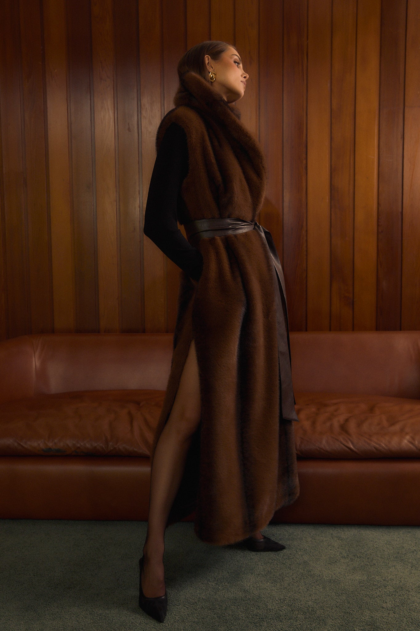 Sabine Faux Fur Vest